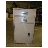Diebold Metal Drawer and Door Cabinet
