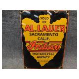 AL. LAUER PORCELAIN SIGN