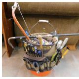 Tool Belt Bucket Loaded w/ Tools