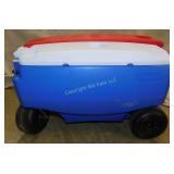 Rubbermaid Cooler w/Handle & Wheels