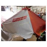 Patio Umbrella - Red Stripe
