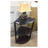 Small Corner Shelf & Fireplace Lamp