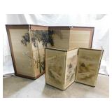 2 Original Japanese Silk Screens