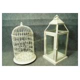 Decorative Lantern & Birdhouse