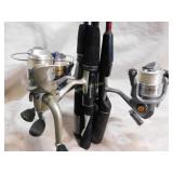 4 Fishing Rods & Reels