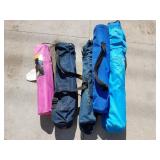5 Assorted Portable Lawn Chairs in Bags