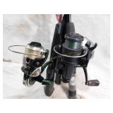 Lot of 3 Assorted Fishing Rods w/Reels