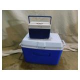 Rubbermaid and Small Coleman Cooler
