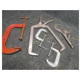 Large Selection of C Clamps