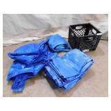 Crate with 3 Tarps Different Sizes