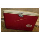 Vintage Red Deluxe Model Thermos Cooler