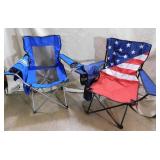2 - Outdoor Folding Lawn Chairs