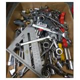 Lot of Crescent Wrenches, Rachets, Sockets & More