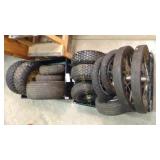 Lot of Small Tires for Trailers, Mowers, Etc.