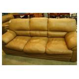 Tan Leather Sofa
