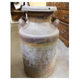 Large Vintage Cream Can w/Lid