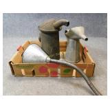 Vintage Funnels & Oil Cans