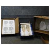 Four Sets of Monogramed Figis Glasses
