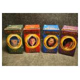 Set of Four Lord of The rings Glass Goblets