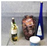 Wine Bottle Light, Vase & More