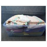 Totes of Bath Towels & Other Linens