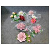 Assortment of Porcellane Capodimonte Flowers