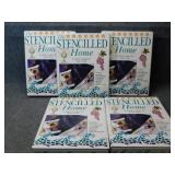 Set of Five Stenciled Home Project Kits