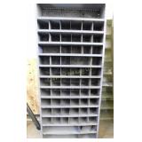 Tall Metal Storage Cabinet w/Cubby Holes