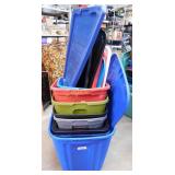 Eight Totes w/Lids
