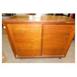Mid-Century Cabinet on Wheels