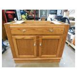 Wood Cabinet with No Top