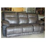 Gorgeous 3 Piece Gray Reclining Couch