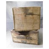 Vintage Birds Eye & Apple Crates