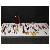 Old & Newer Lures and Case of Flyes