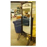 Contemporary Metal Framed Floor Mirror