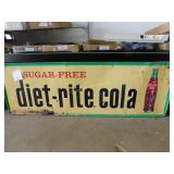 Large vintage sugar free diet Rite sign