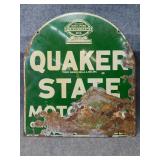 Vintage Quaker State motor oil sign