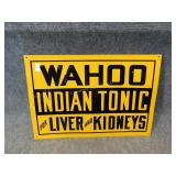 Wahoo Indian tonic sign