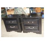 Ashley Furniture Black Pair of Night Stands