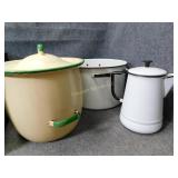 Huge Lot of Vintage Enamelware