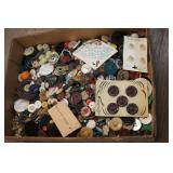 Box of Vintage Buttons