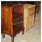 Small Antique Shelf & Unfinished Cabinet