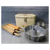 Vintage Tin Box, Heavy Duty Original Bundt Pan