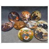 9 Norman Rockwell Plates