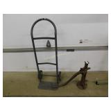 Vintage Floor Jack and Cart