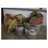 12 Burlap Sacks