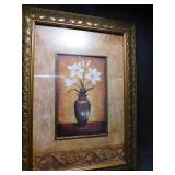 Decorative Framed Floral Print