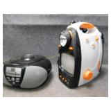 GPX Survival Box, & Insignia Boom Box CD Player