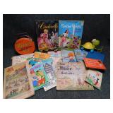 Vintage Books and Coloring Books