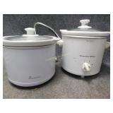 2 Smaller Crockpots